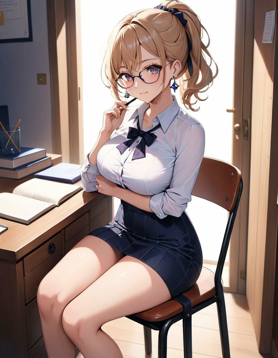 サンプル画像1:Teacher シェリー 彼女のおしごと 爆美女図典(爆美女図典) [d_504429]