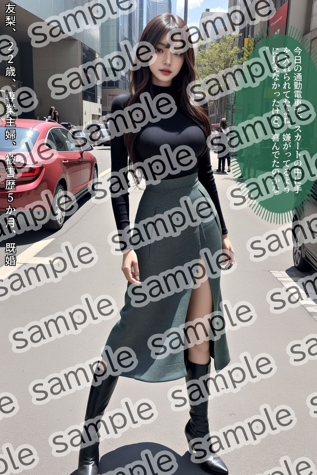 サンプル画像1:ストーカー盗撮〜ハイヒールブーツ美脚美女編〜 vol.2(あらぶるま18＋) [d_504435]