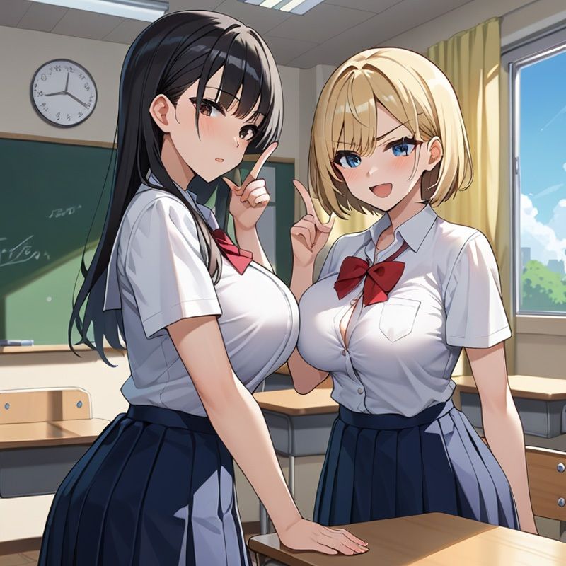 サンプル画像1:スズの友達は中出しOK〜スズもノリで3Pセックス〜(チンアナゴ) [d_504454]