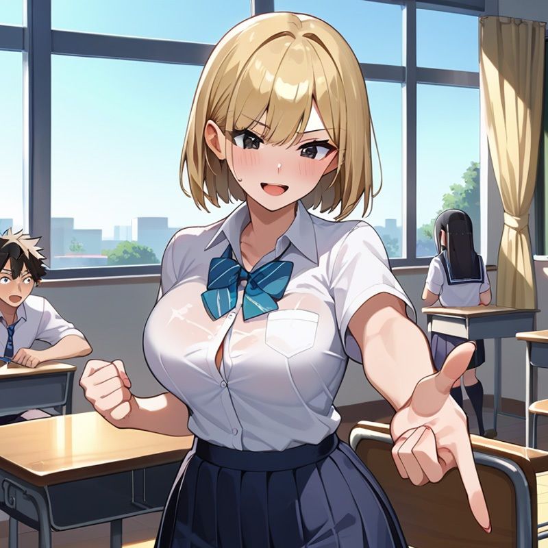 サンプル画像2:スズの友達は中出しOK〜スズもノリで3Pセックス〜(チンアナゴ) [d_504454]