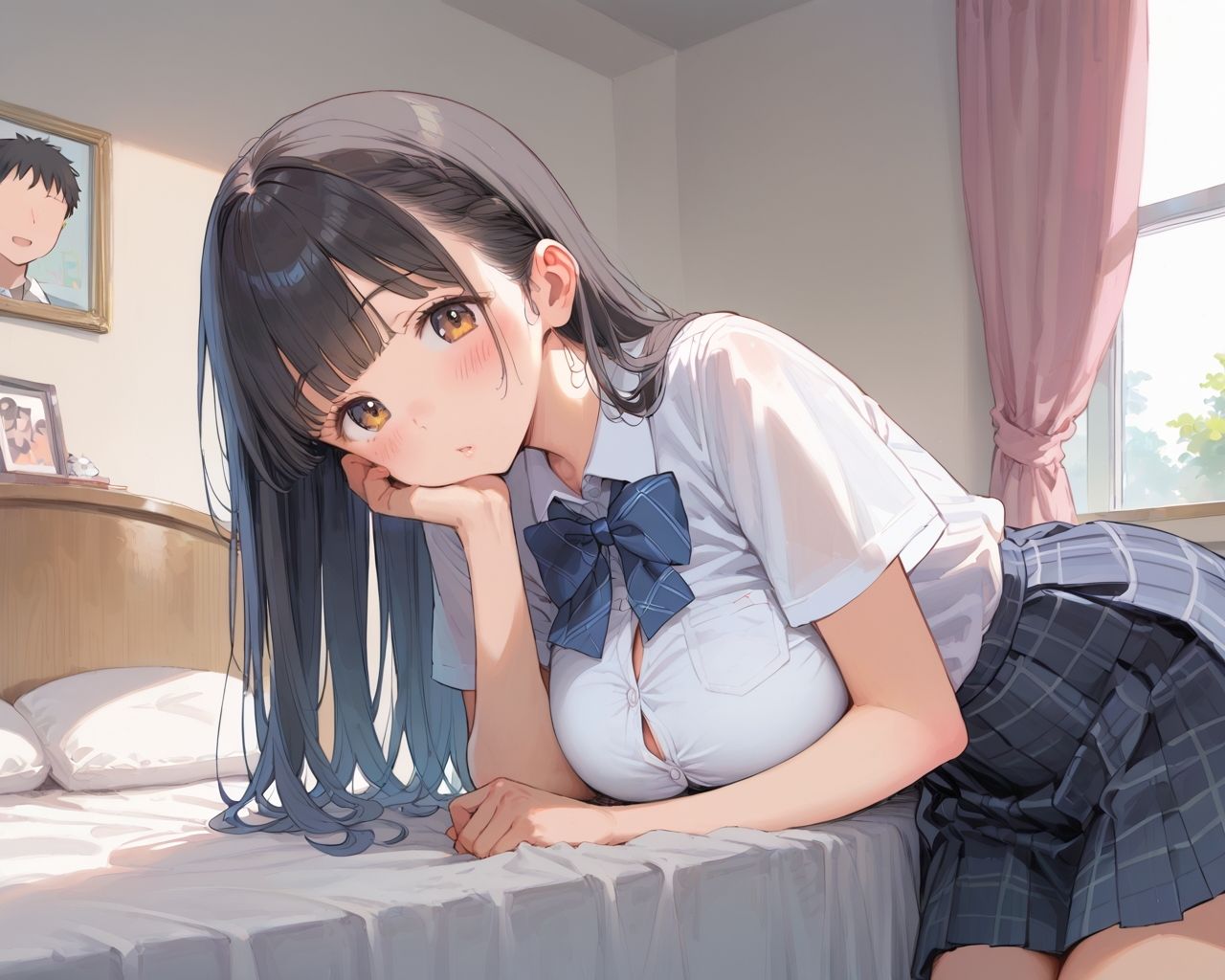 サンプル画像1:巨乳な妹を中出し支配 バイト服がやばかったのでHなお仕置き(ひつじ雲) [d_504498]