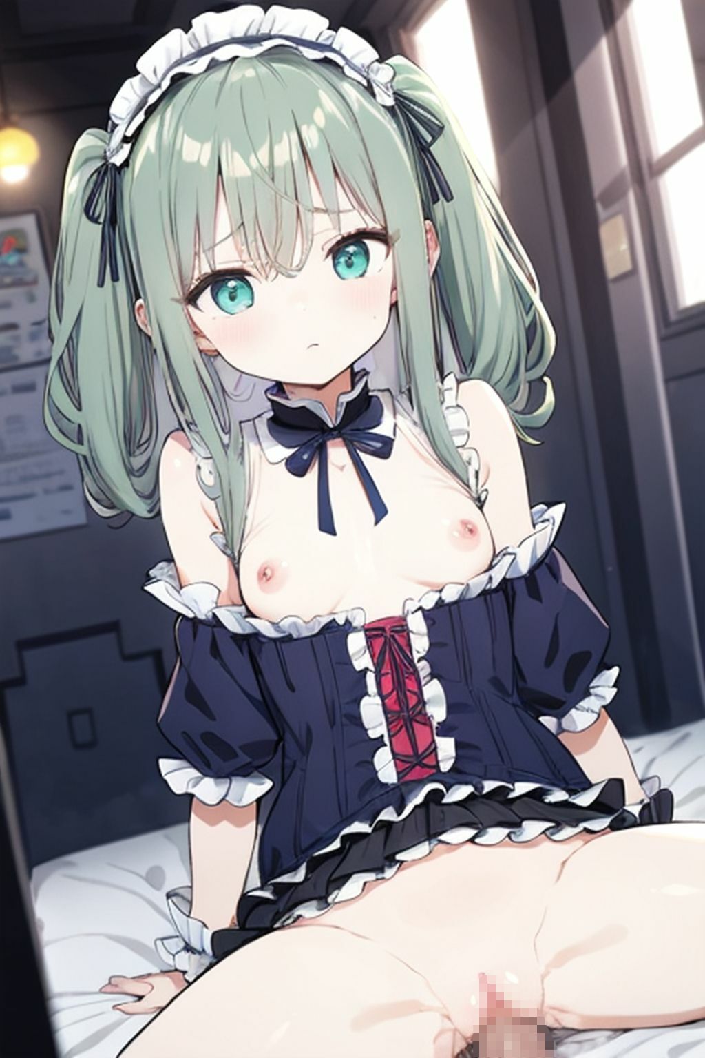 サンプル画像4:ダウナー系メイド達は僕の言いなり？(くまとねこ屋) [d_504610]