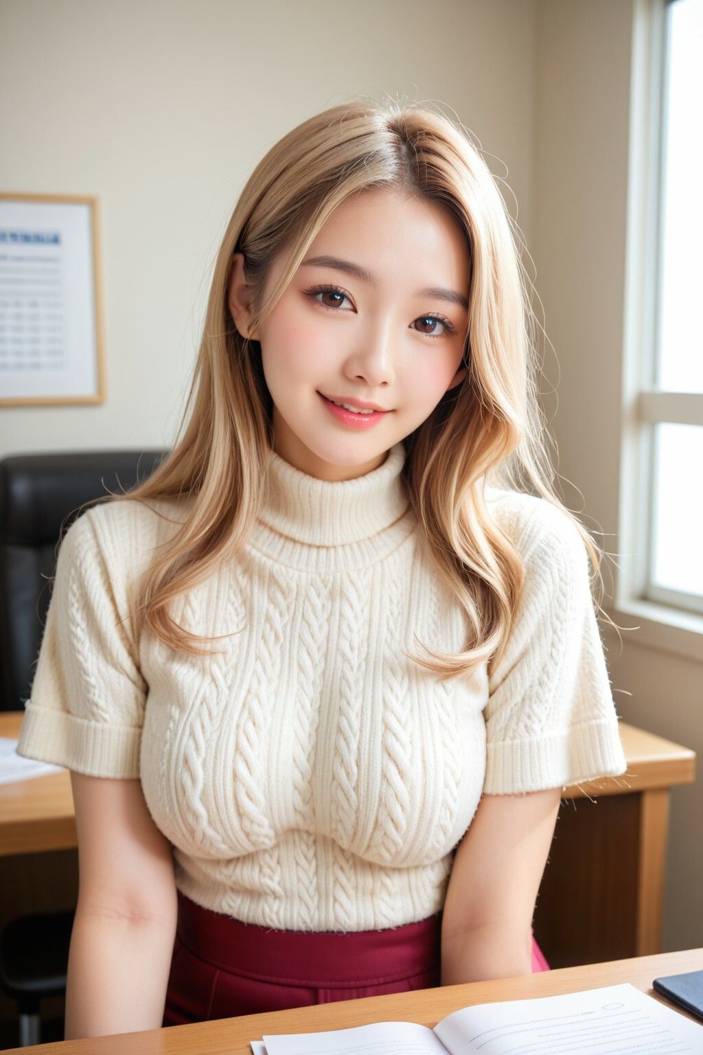 サンプル画像2:AI美女写真集〜ニットのせかい〜(さむみや写真集サークル) [d_504736]