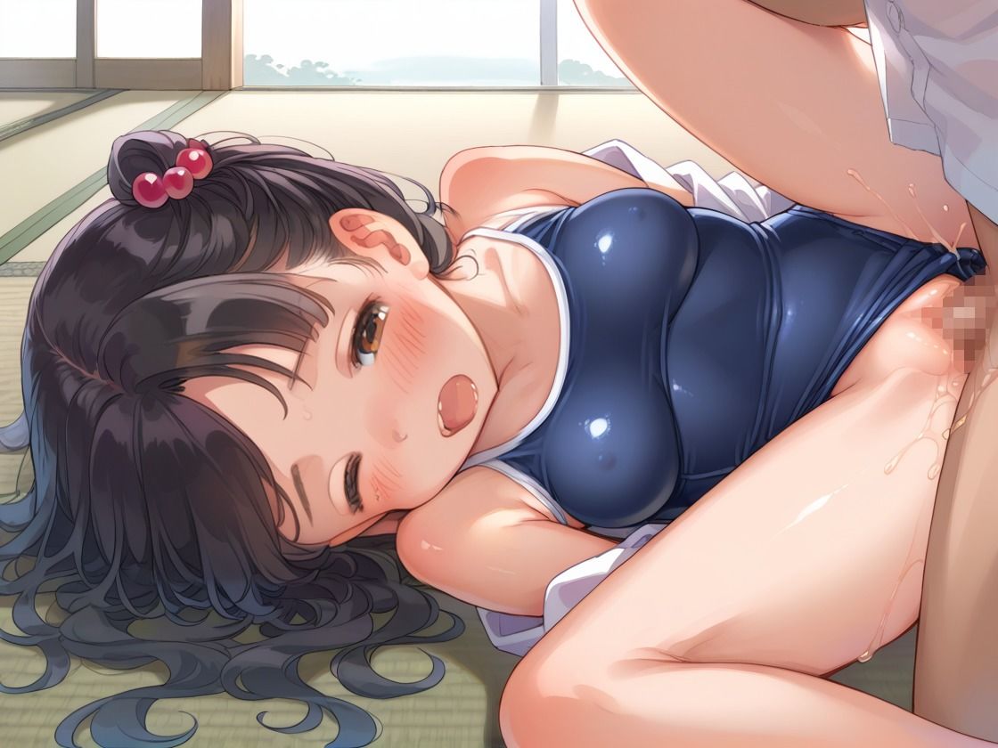 サンプル画像1:スク水少女がまさかの美巨乳(にじのたまてばこ) [d_504890]