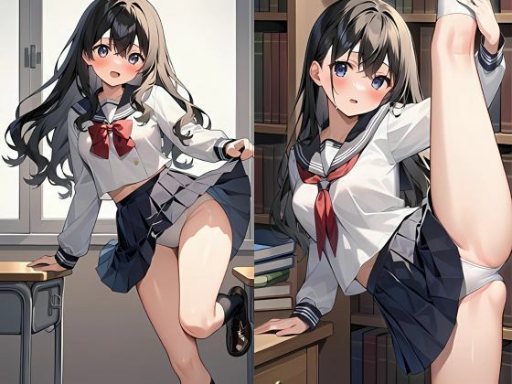 サンプル画像1:敏感体質の巨乳図書委員ちゃん(ママコチャ) [d_504918]