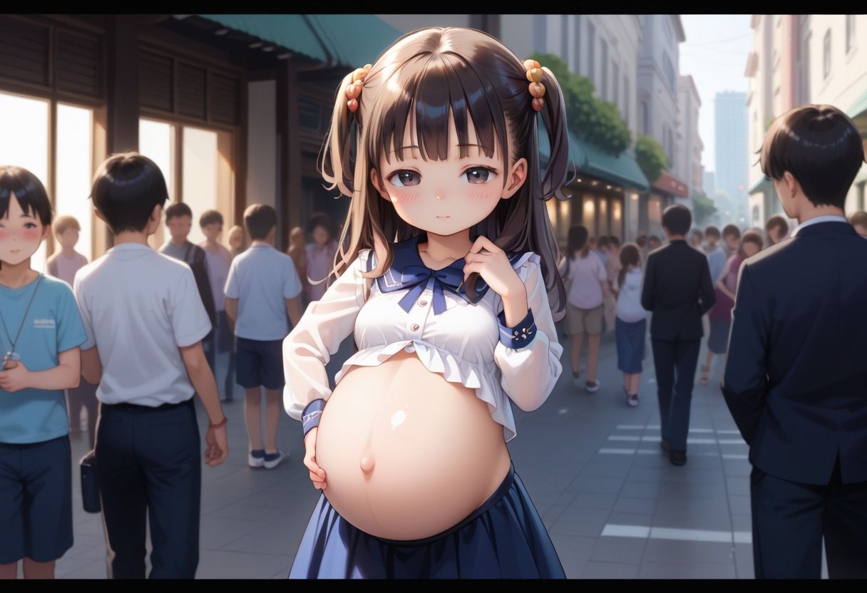 サンプル画像2:ボテ腹少女孕ませ！！(禁断果汁) [d_504961]