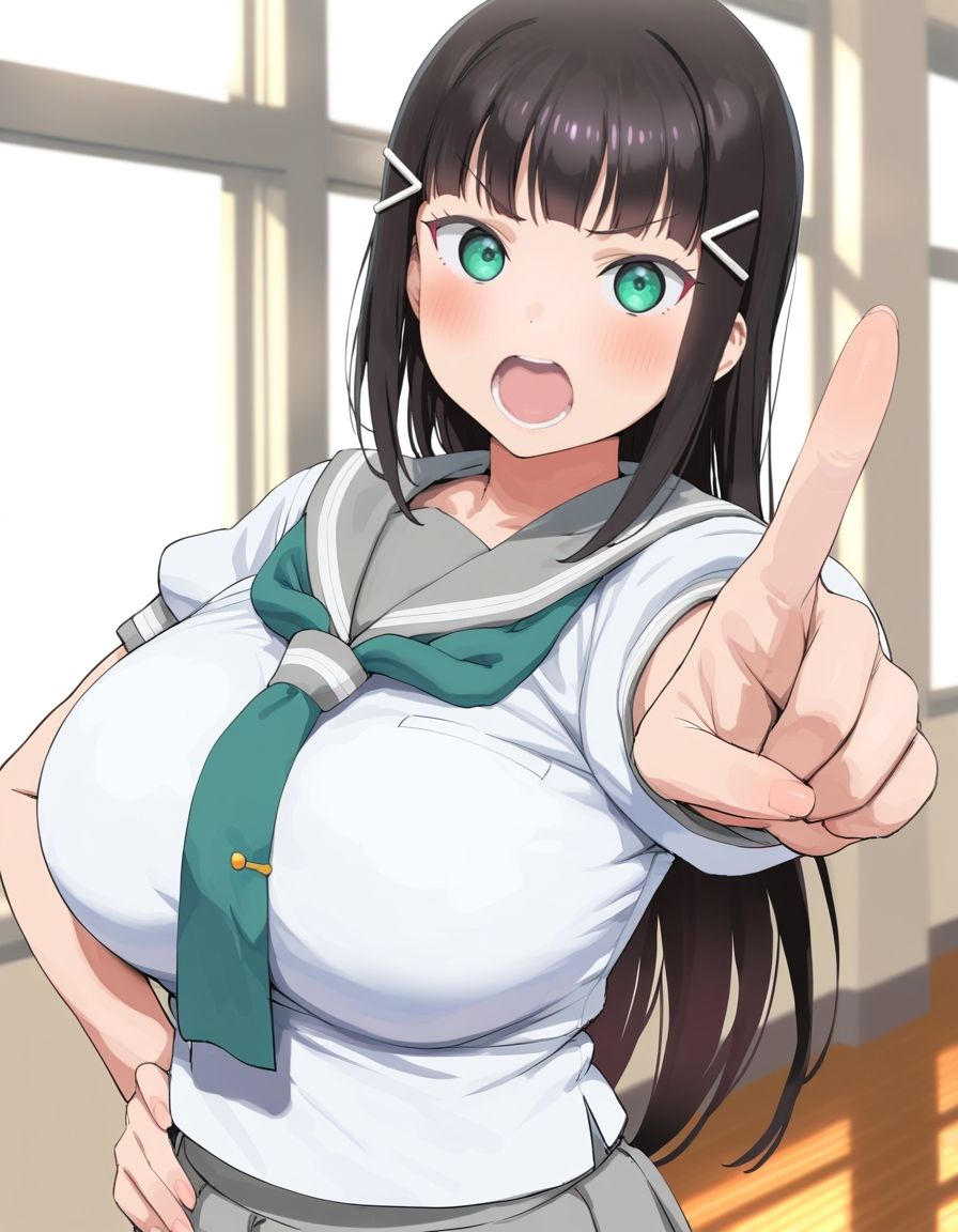 サンプル画像1:黒◯ダイヤ 気の強い生徒会長がおじさんに寝取られ(雷門AIショップ) [d_504981]