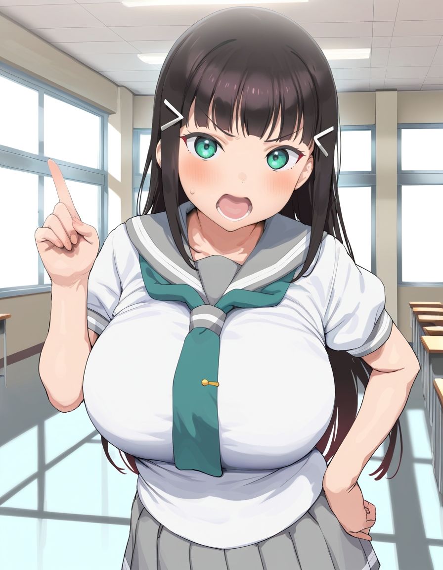 サンプル画像2:黒◯ダイヤ 気の強い生徒会長がおじさんに寝取られ(雷門AIショップ) [d_504981]