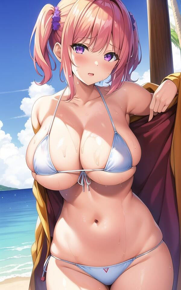 サンプル画像1:ビーチで見つけた爆乳お姉さん3(AIchina) [d_505147]