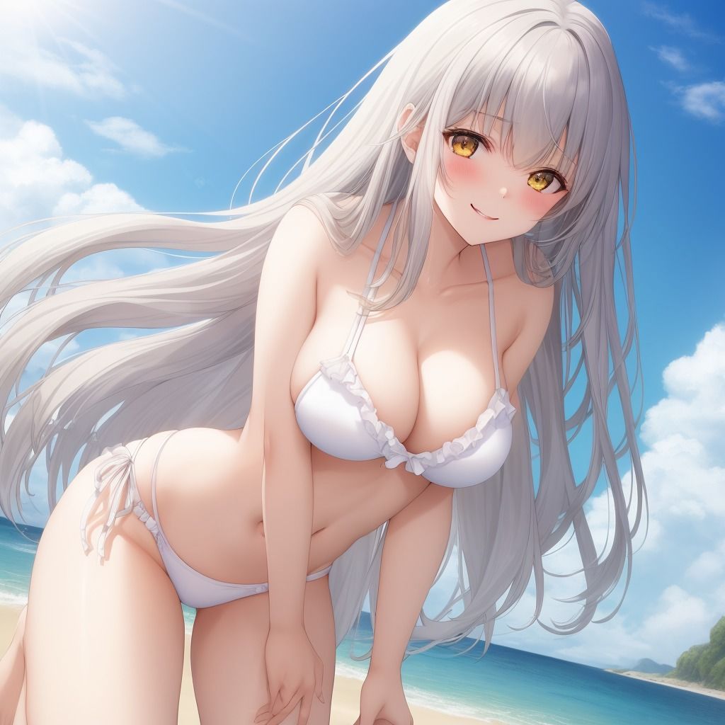 サンプル画像2:銀髪ビキニ娘ちゃん1〜500(エリシャのアトリエ) [d_505176]