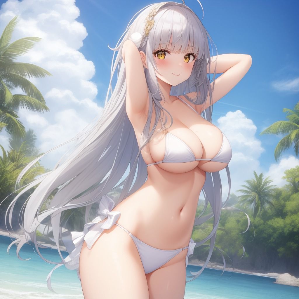 サンプル画像4:銀髪ビキニ娘ちゃん1〜500(エリシャのアトリエ) [d_505176]