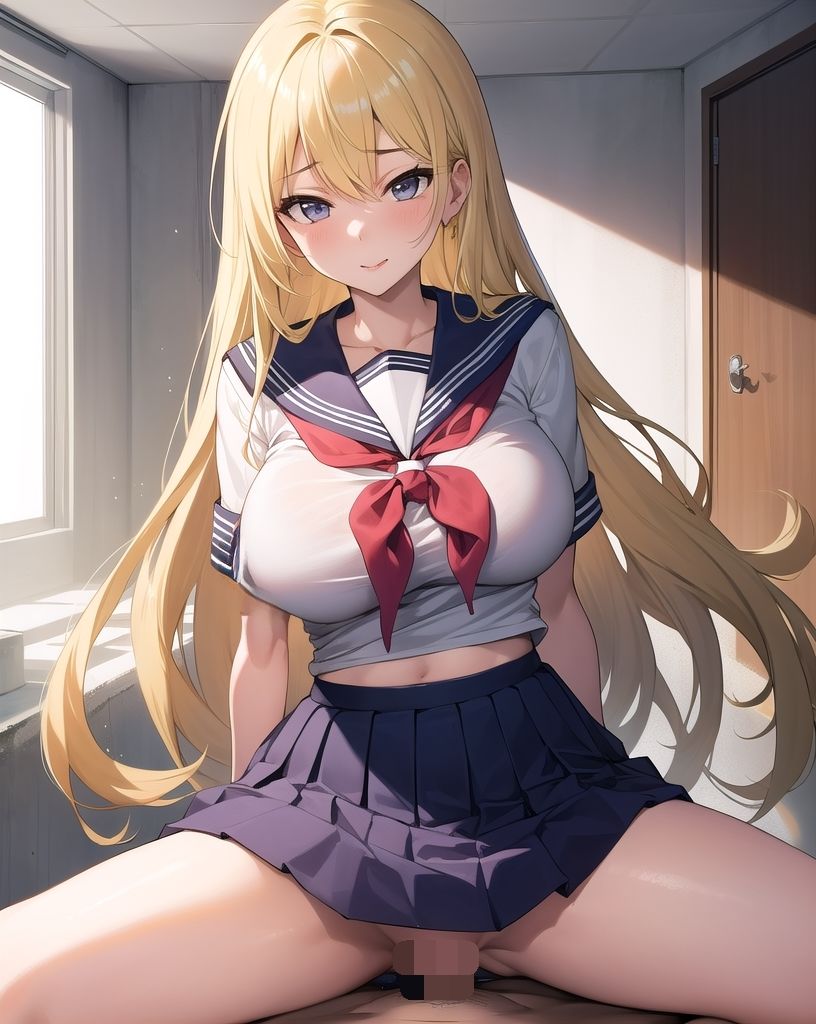 サンプル画像3:金髪巨乳女子校生 楓月（ふづき）ルナ イケナイグラビア写真集(AI picture factory) [d_505197]