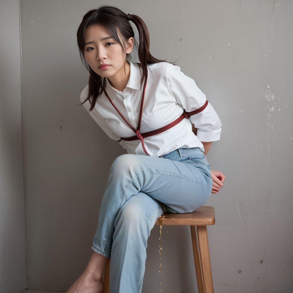 サンプル画像4:拘束おもらし(P-AI planning) [d_505309]