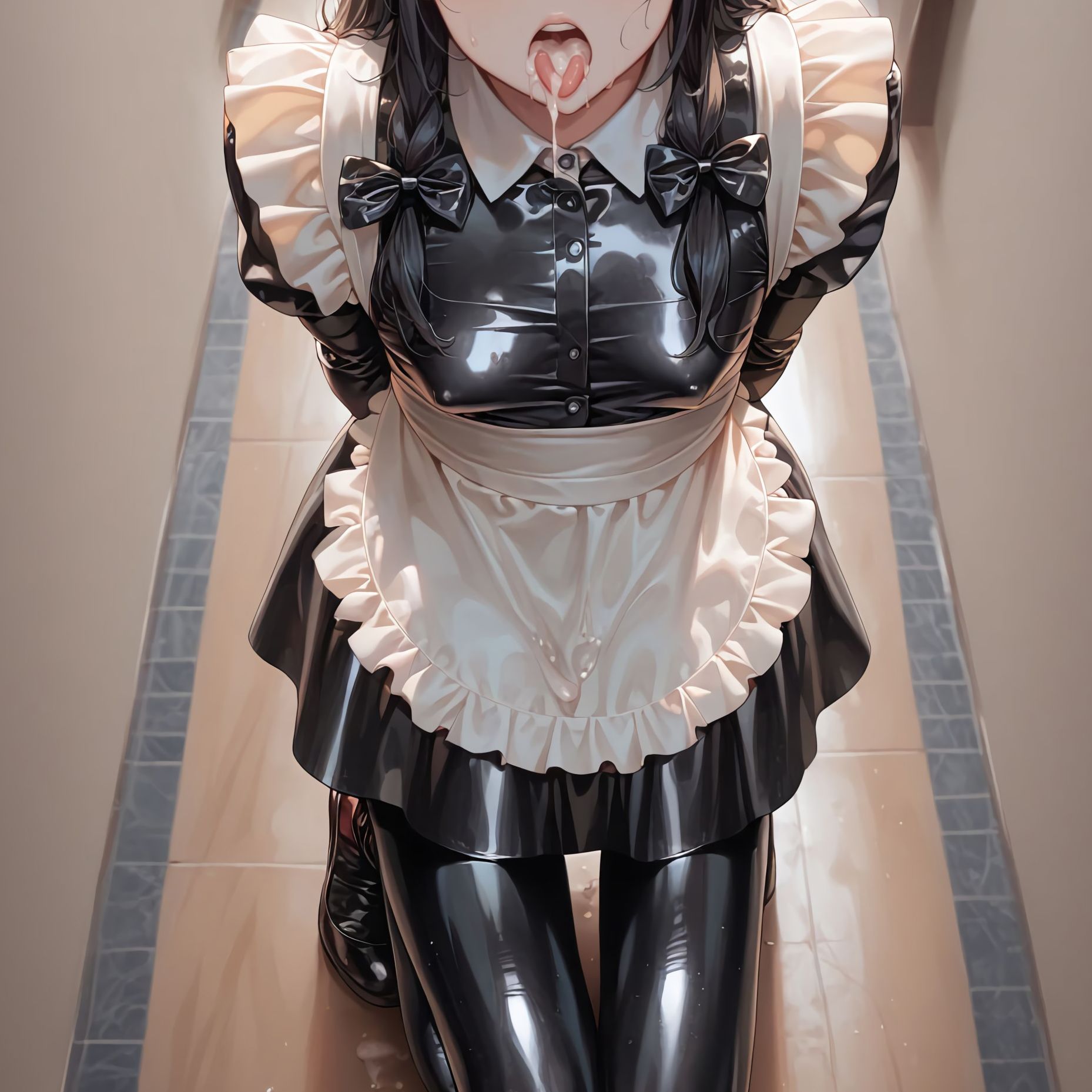 サンプル画像2:ラバーメイドの苦行(TAIL LOVERS) [d_505349]