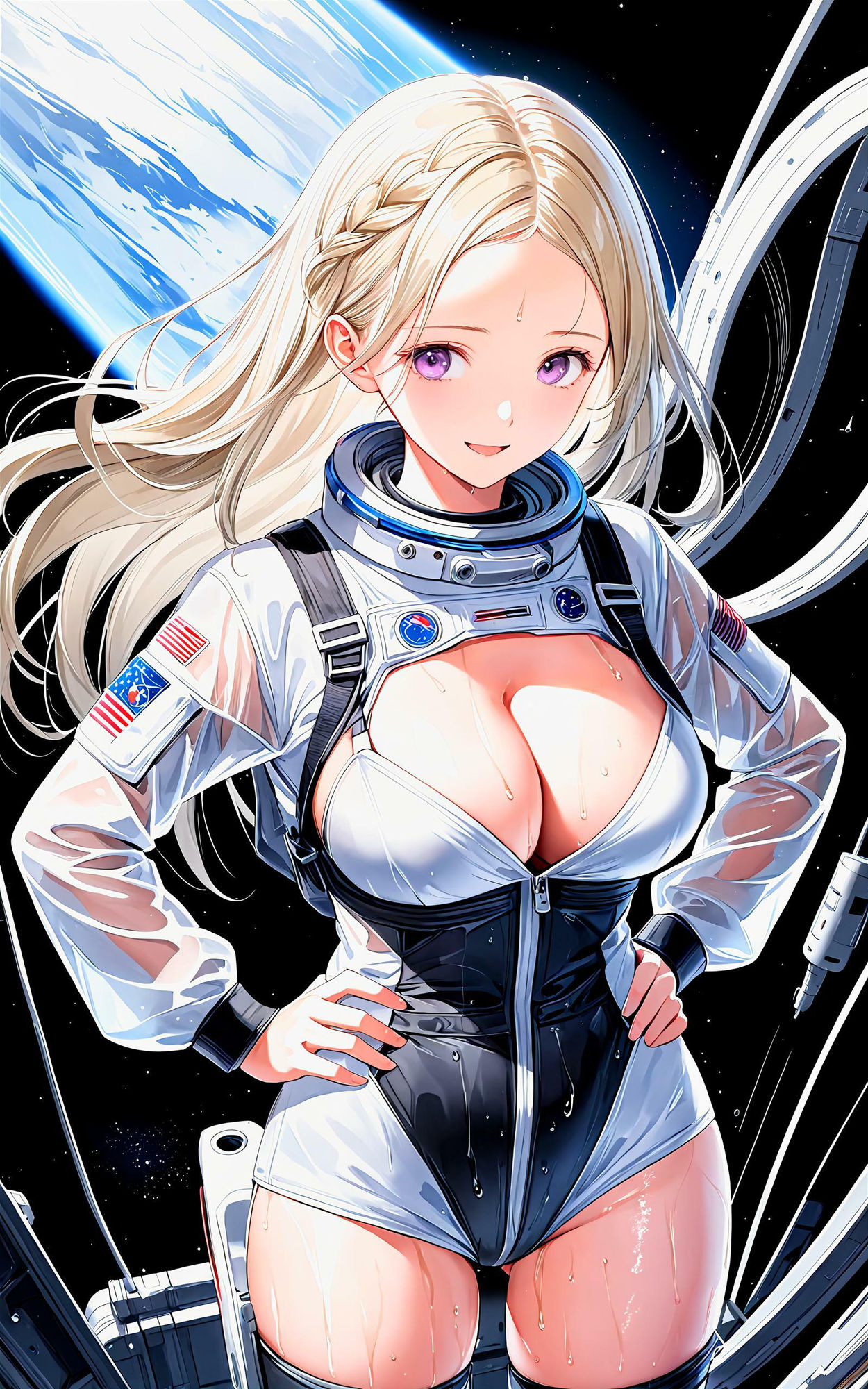 サンプル画像3:エチエチ宇宙飛行士さん 地球の色なんてどうでもよくなる宇宙飛行士さんがエッチな件！ vol.2(BETA) [d_505395]