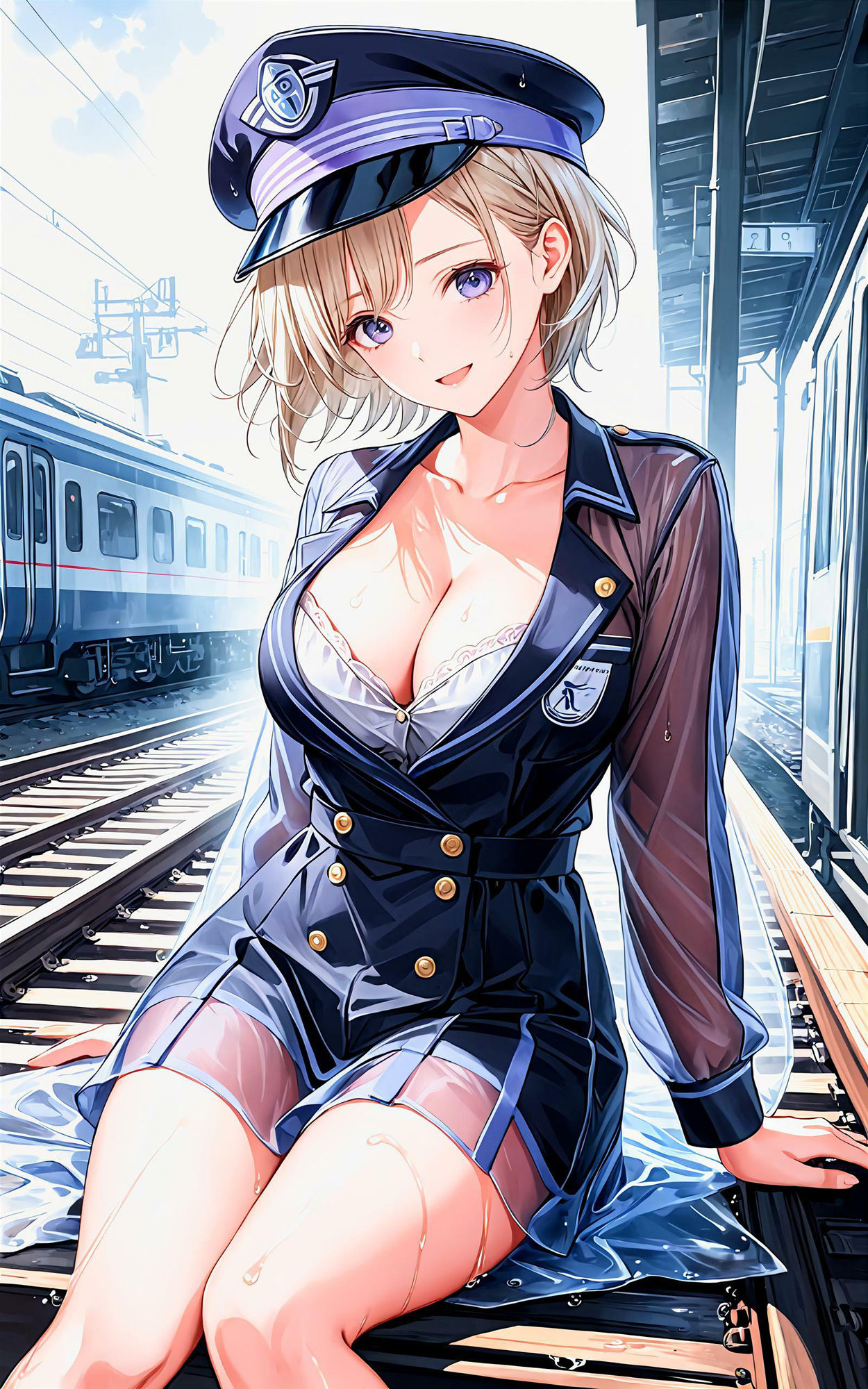 サンプル画像1:エチエチ鉄道員さん 僕の蒸気機関車はもう出発進行しているんだがw vol.2(BETA) [d_505413]