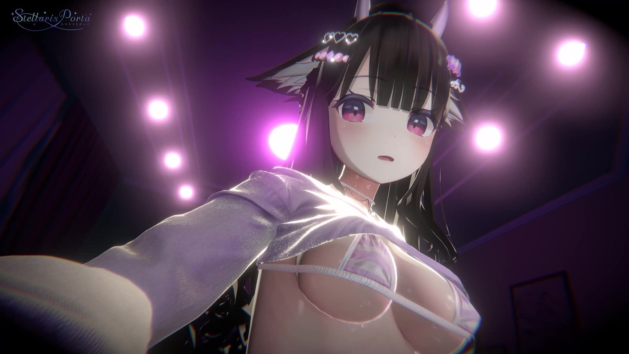 サンプル画像2:【実演生配信X3Dアニメ】みんなの前で雑談フェラ中出し配信  天海やえさん(ステラリスポルタ) [d_505473]