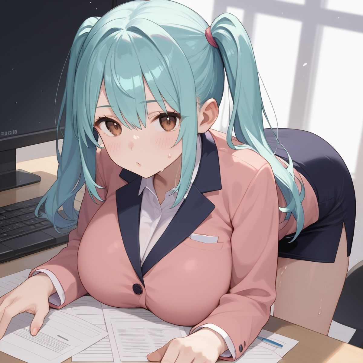 サンプル画像2:巨乳OLにヒミツのサービス残業してもらった件。〜後輩編〜 Vol.20(イセご無沙汰) [d_505501]