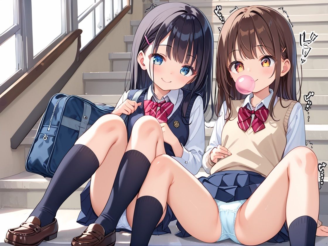 サンプル画像1:君たちならこの状況でどうするか。女子校生姉妹の過激誘惑(ハーレムナイト) [d_505527]