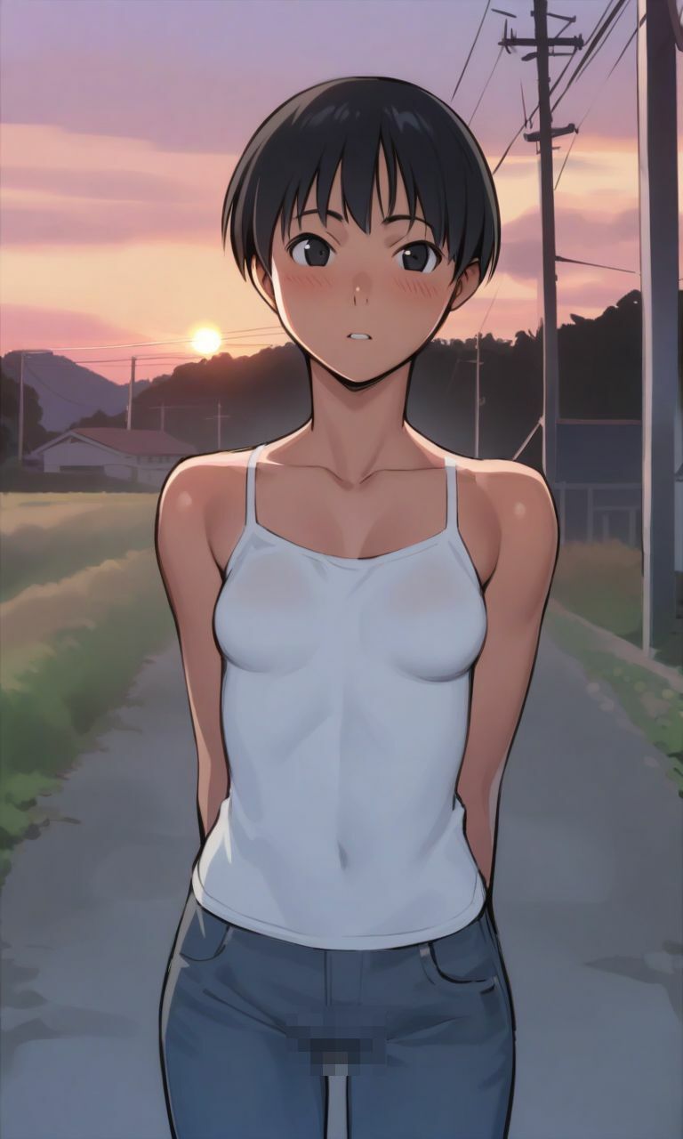 サンプル画像1:ボーイッシュな幼馴染とラブラブエッチ。(ハラメウメ) [d_505563]