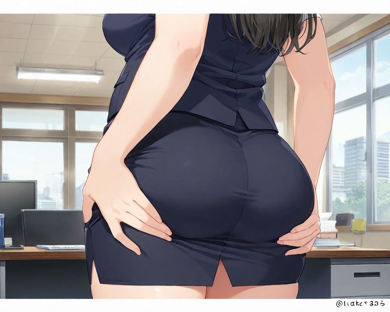 サンプル画像2:ムチムチ巨乳人妻社員と社内で中出しセックス(むちふわドーナツ) [d_505622]