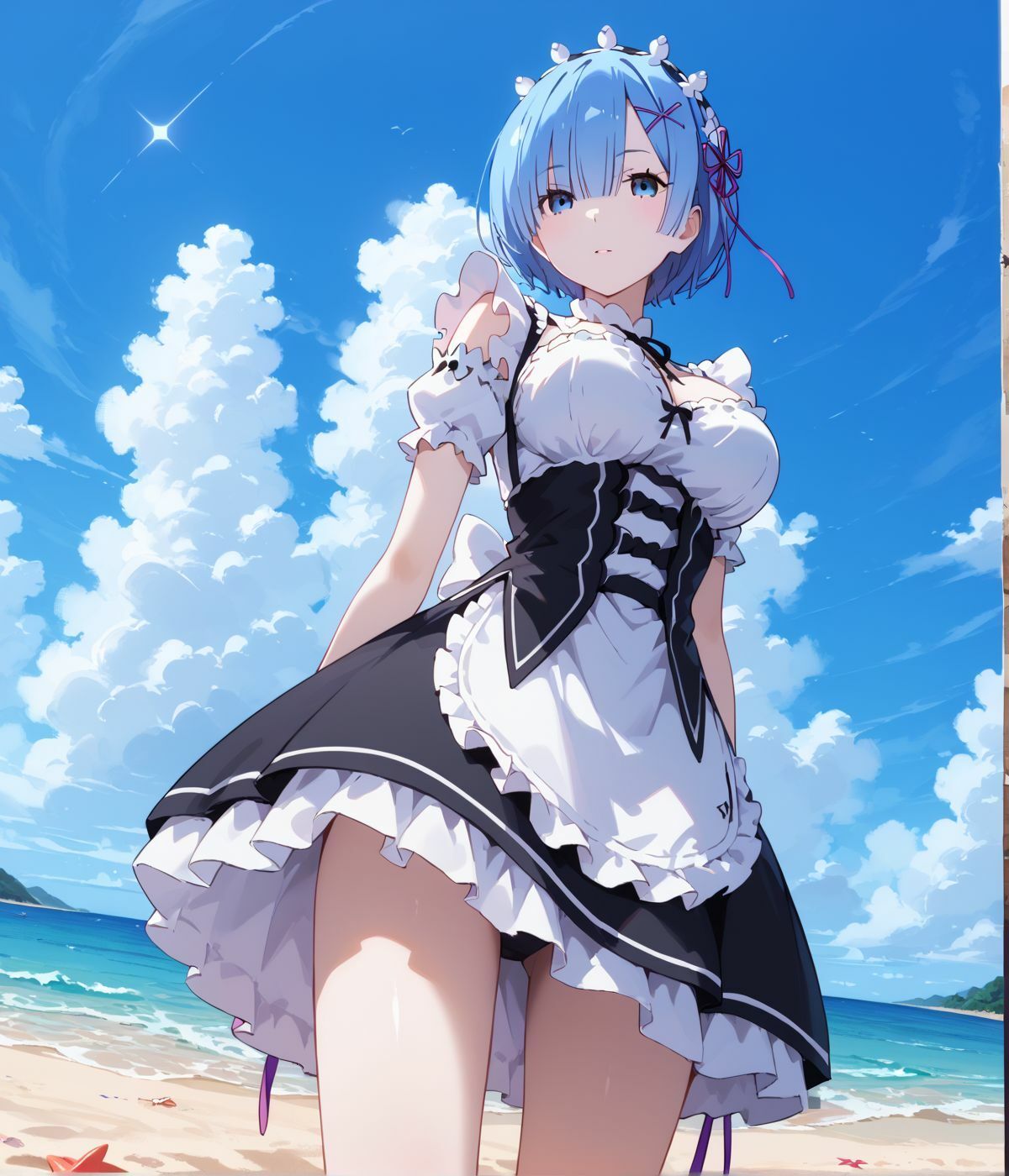 サンプル画像1:Re:ゼロ レ〇とプライベートビーチへ(FCLUB) [d_505641]