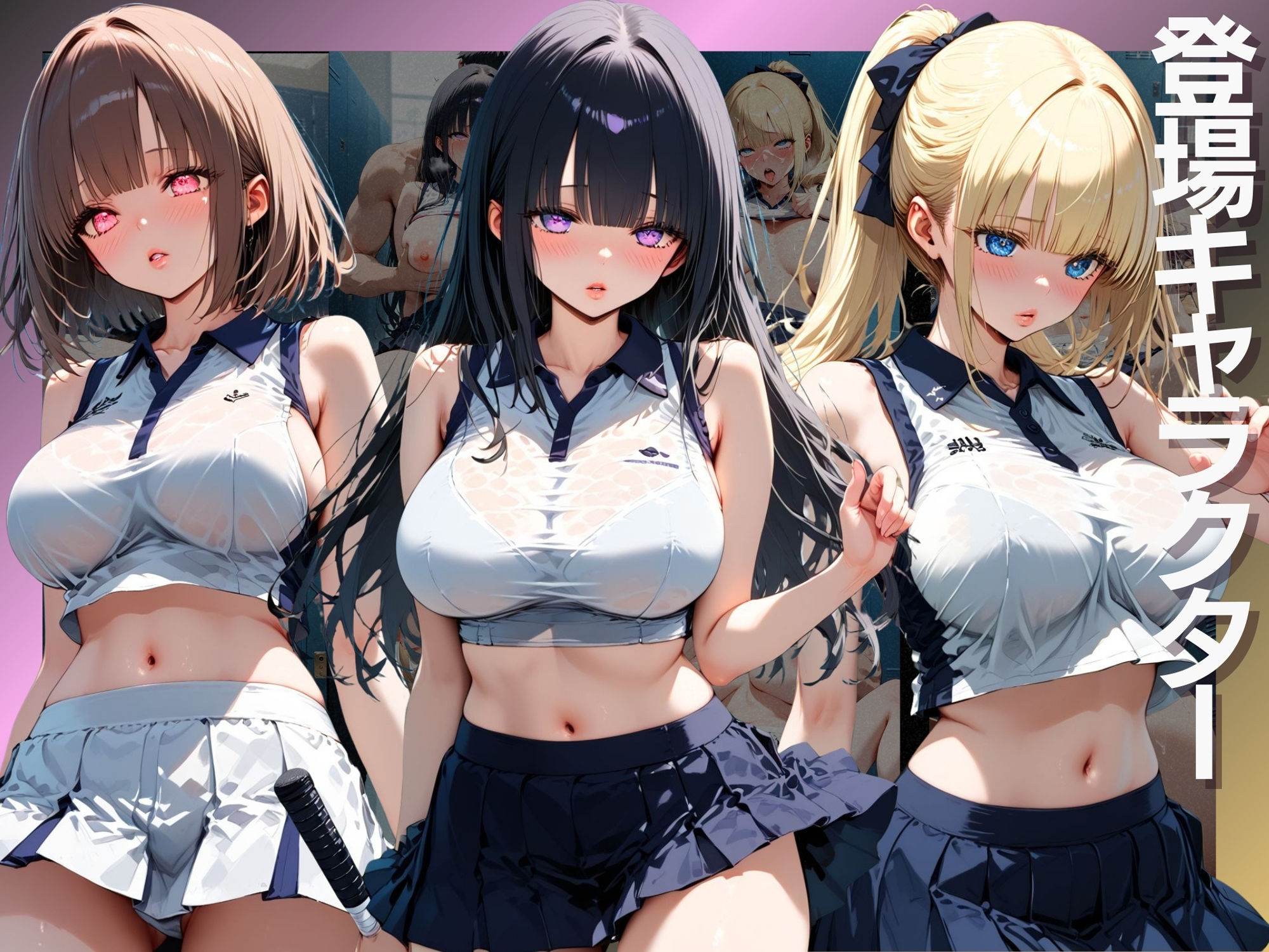 サンプル画像1:試合に負けたテニス部員はロッカールームで調教される(肉欲の園) [d_505721]