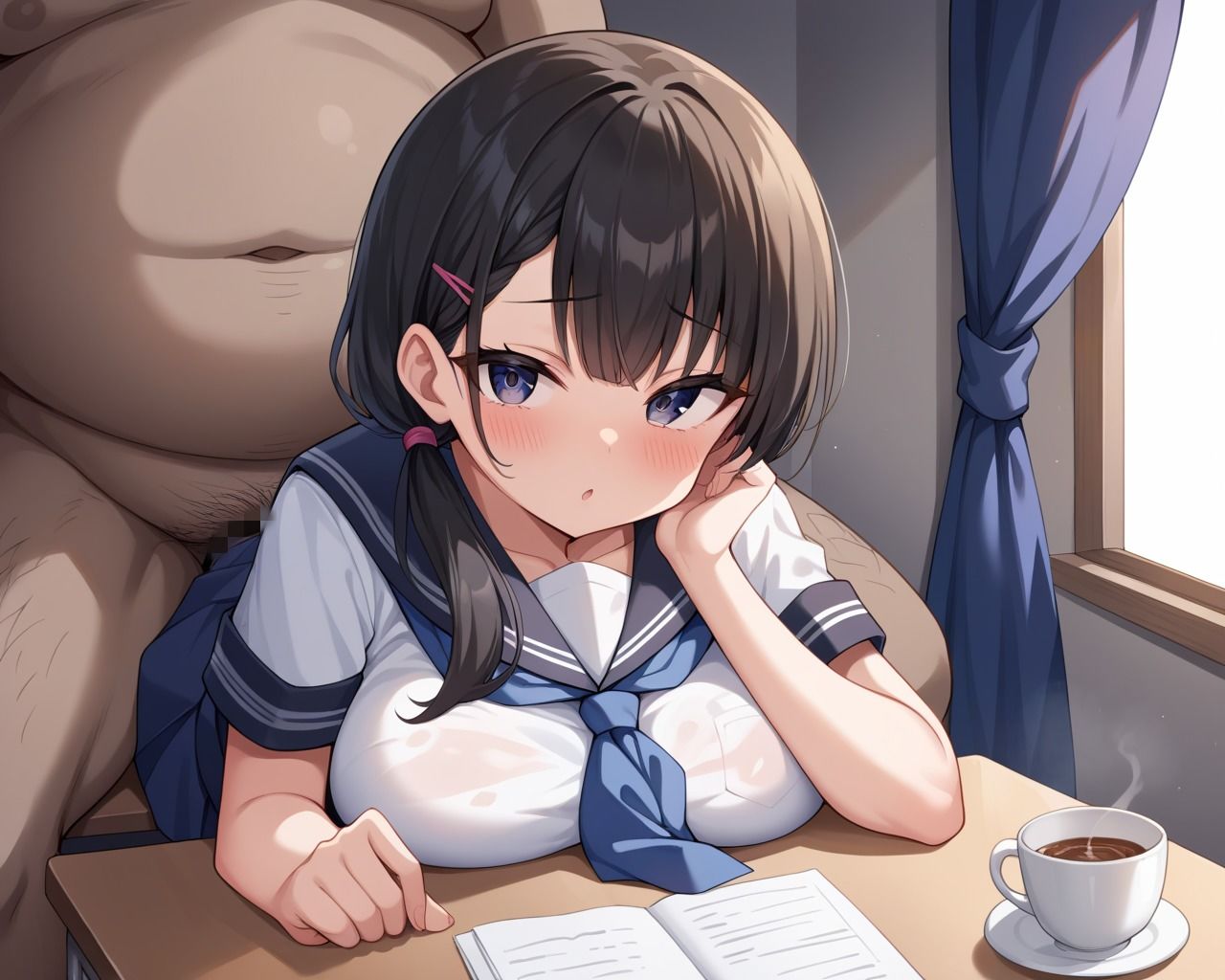 サンプル画像2:万年発情中キモデブ店長は巨乳女子校生のアルバイトちゃんに欲情して我慢できずに乳首を貪って汚チンポを制服に隠れた夕方ムレムレおまんこに生ハメしまくる(ろんどんぷりん) [d_505856]