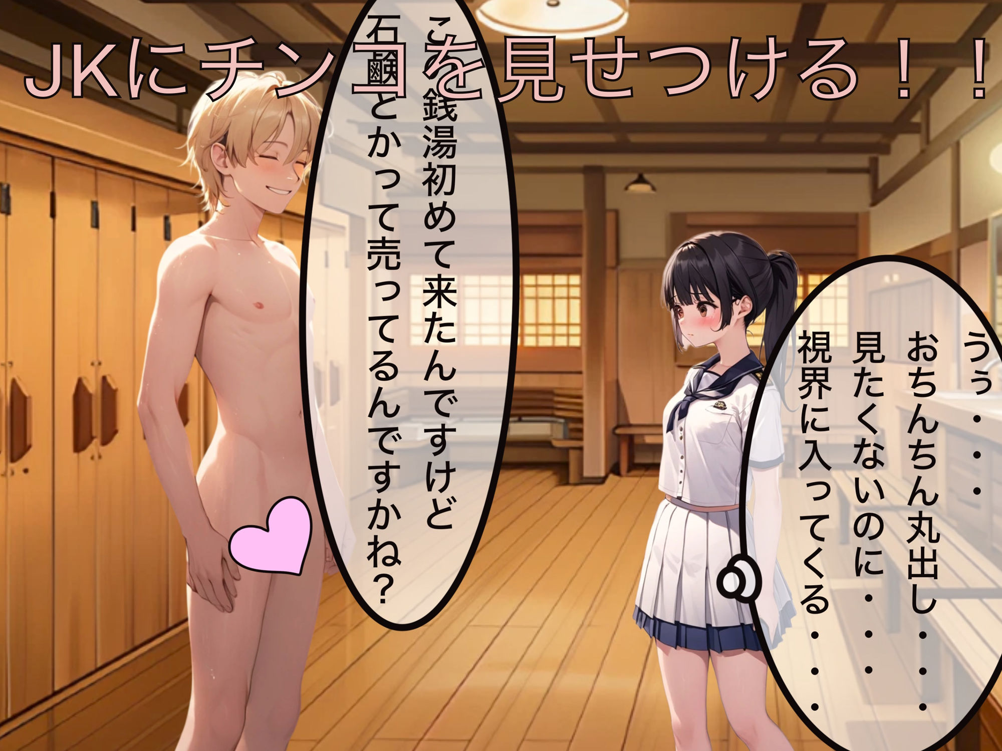 サンプル画像2:銭湯の新人バイトはJK！？(もっちもちのとりもち) [d_505902]