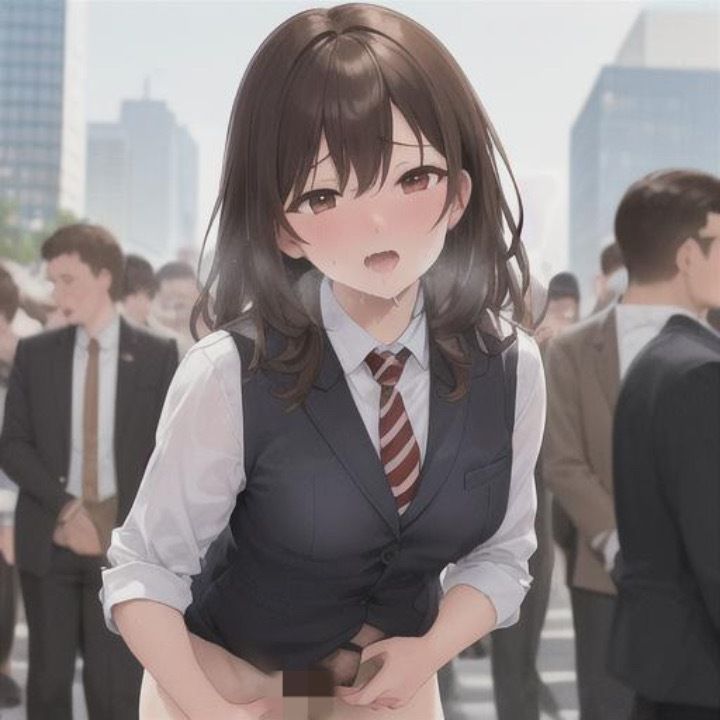 サンプル画像4:ビシッとスーツなのに露出狂  茶髪ちゃん編(まんまんちん) [d_505987]