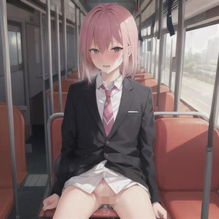 サンプル画像2:ビシッとスーツなのに露出狂  ピンク髪ちゃん編(まんまんちん) [d_505993]