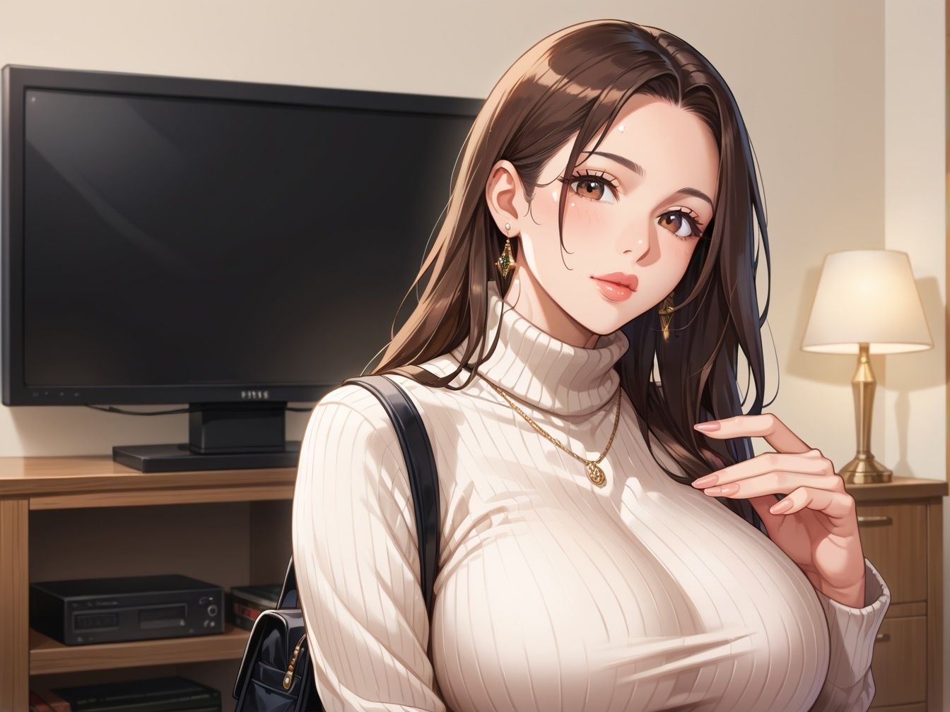 サンプル画像1:爆乳セレブ妻のご奉仕がエロ過ぎる(妄想マカロン) [d_506012]