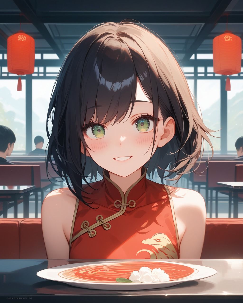 ちょっとエッチなチャイナ服美女の画像1