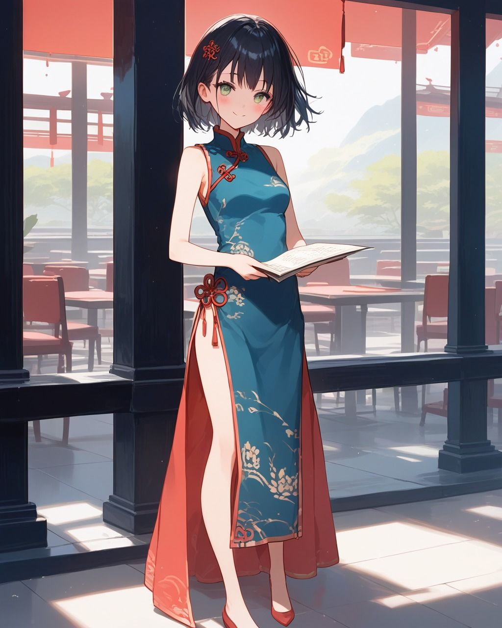 サンプル画像3:ちょっとエッチなチャイナ服美女(たこやき) [d_506133]