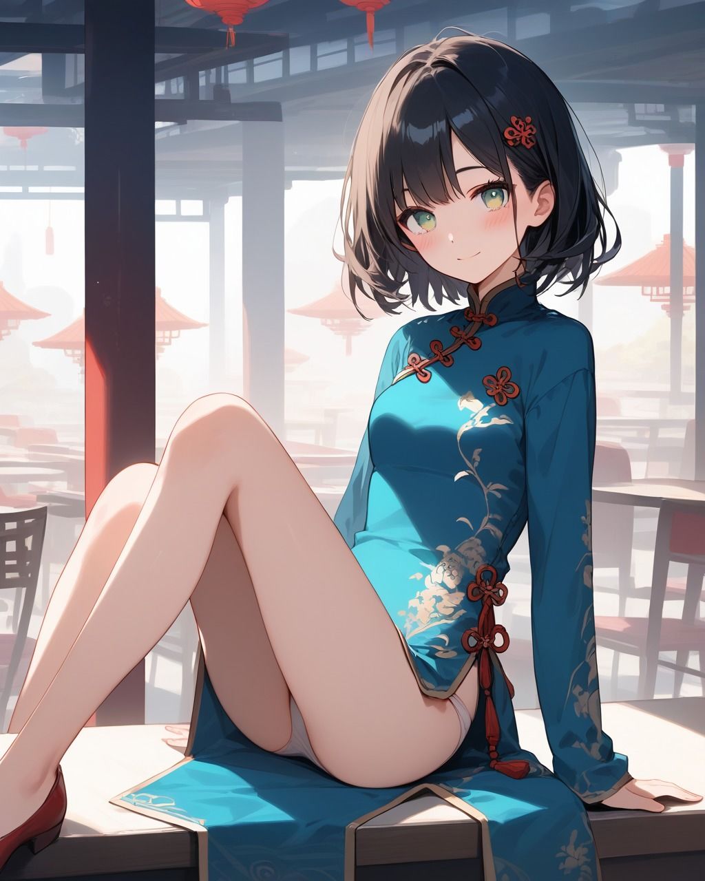 サンプル画像4:ちょっとエッチなチャイナ服美女(たこやき) [d_506133]