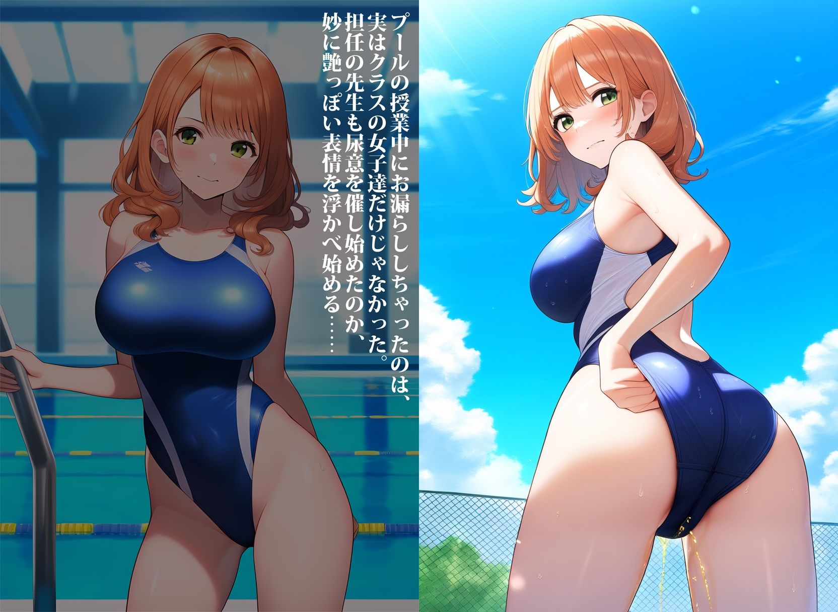 サンプル画像2:真夏のお漏らしで性に目覚めたクラスの女子達(性癖ユガ芽) [d_506210]