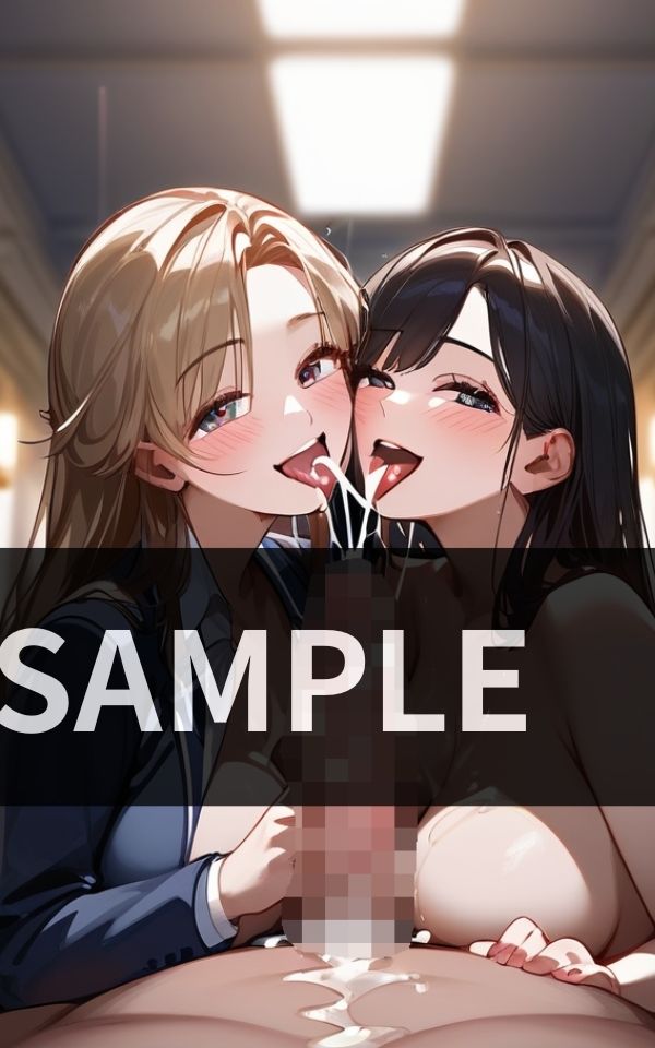 サンプル画像4:女性社員二人一組で 男性社員の性処理を行います。(苺一エロ) [d_506265]