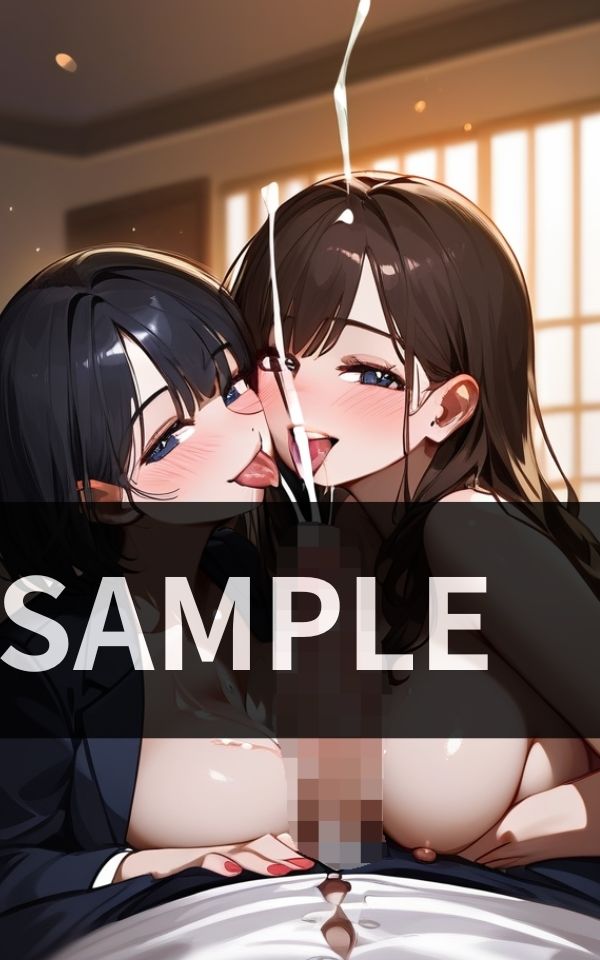 サンプル画像5:女性社員二人一組で 男性社員の性処理を行います。(苺一エロ) [d_506265]