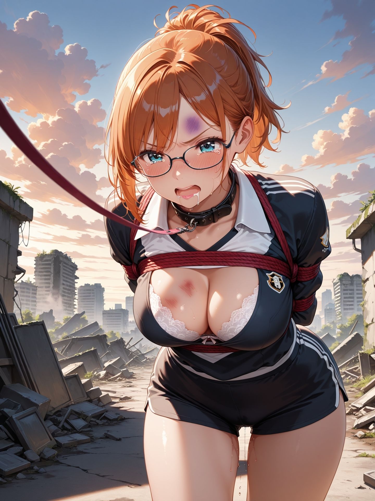 サンプル画像3:囚われた女1 〜廃墟探検きたら女を見つけた〜(ニッチッチ) [d_506421]