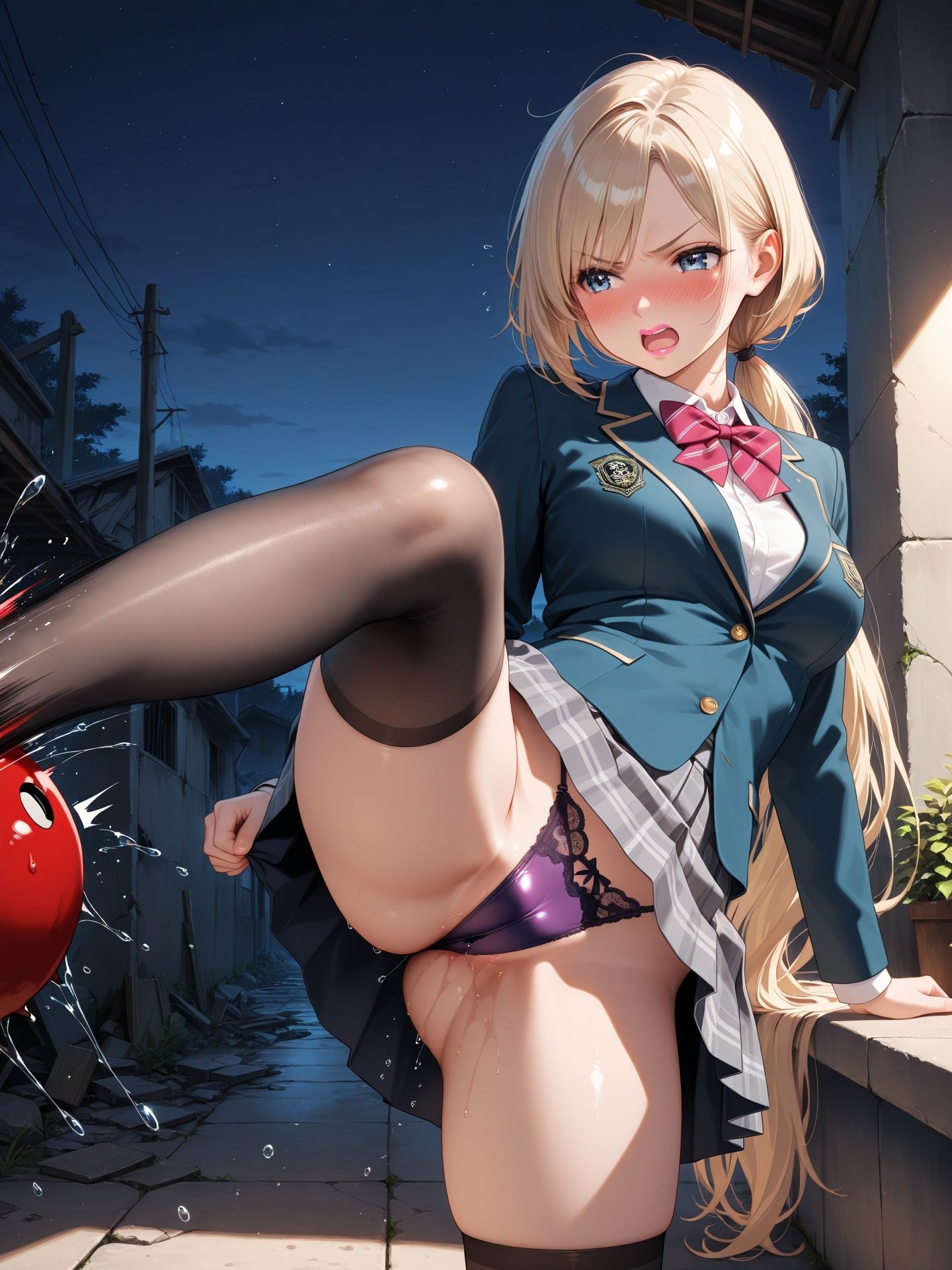 サンプル画像2:戦う女1  〜がんばってね〜(ニッチッチ) [d_506422]