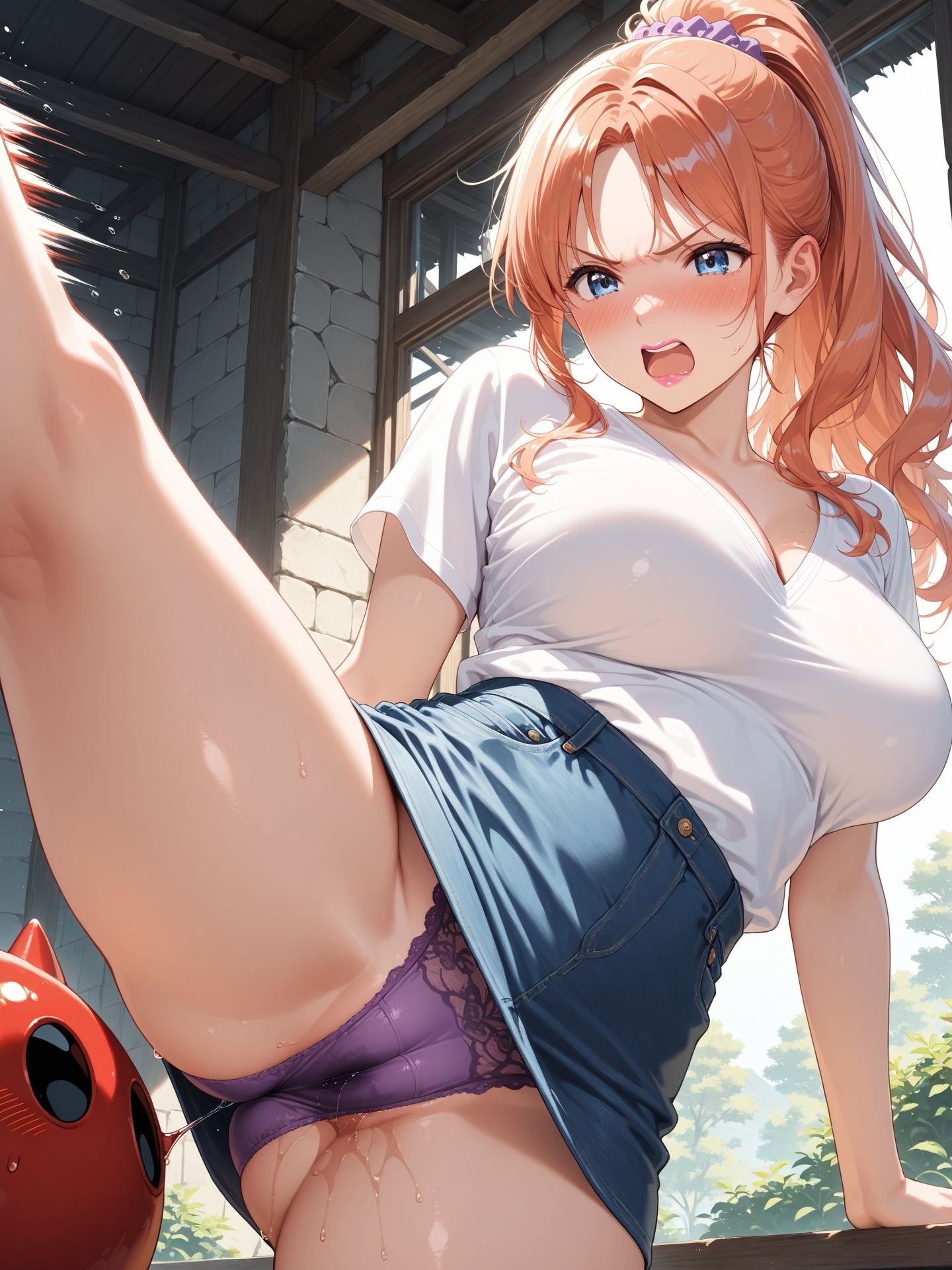 サンプル画像4:戦う女1  〜がんばってね〜(ニッチッチ) [d_506422]