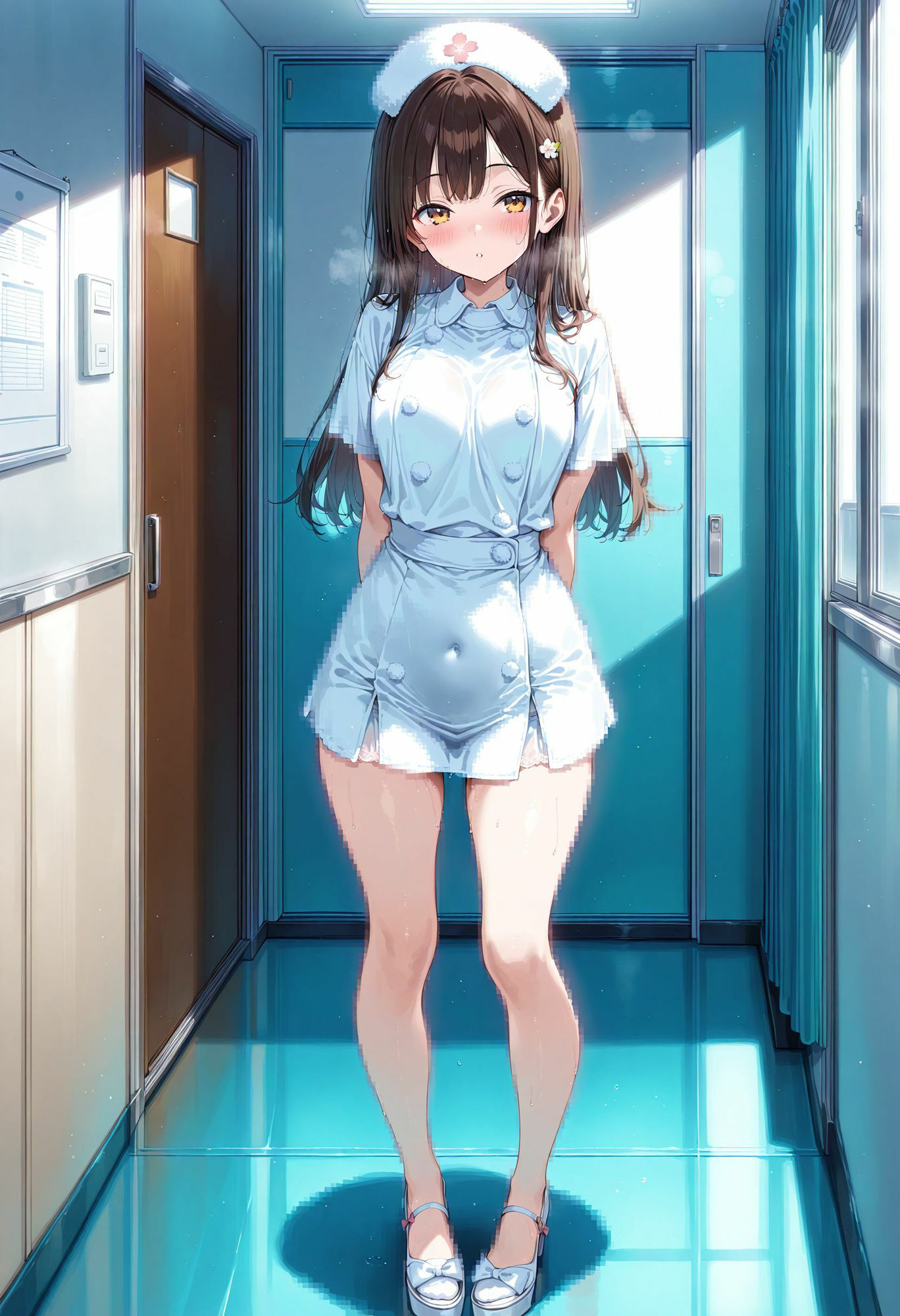 サンプル画像1:【イラスト版】あんなこと、こんなこと、叶えてくれる都合のいい看護師さん1(AIドルオフィス) [d_506438]