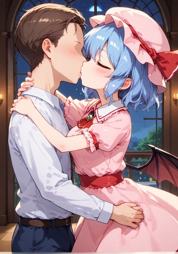 サンプル画像3:退治しに来た筈のレミリアといっぱいするお話(アフロヘアー) [d_506644]