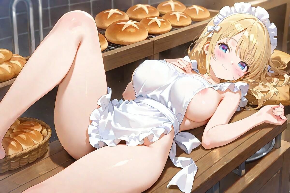 サンプル画像4:圧倒的美女CG集  パンと私どっちにする？(AI幻想工房) [d_506698]