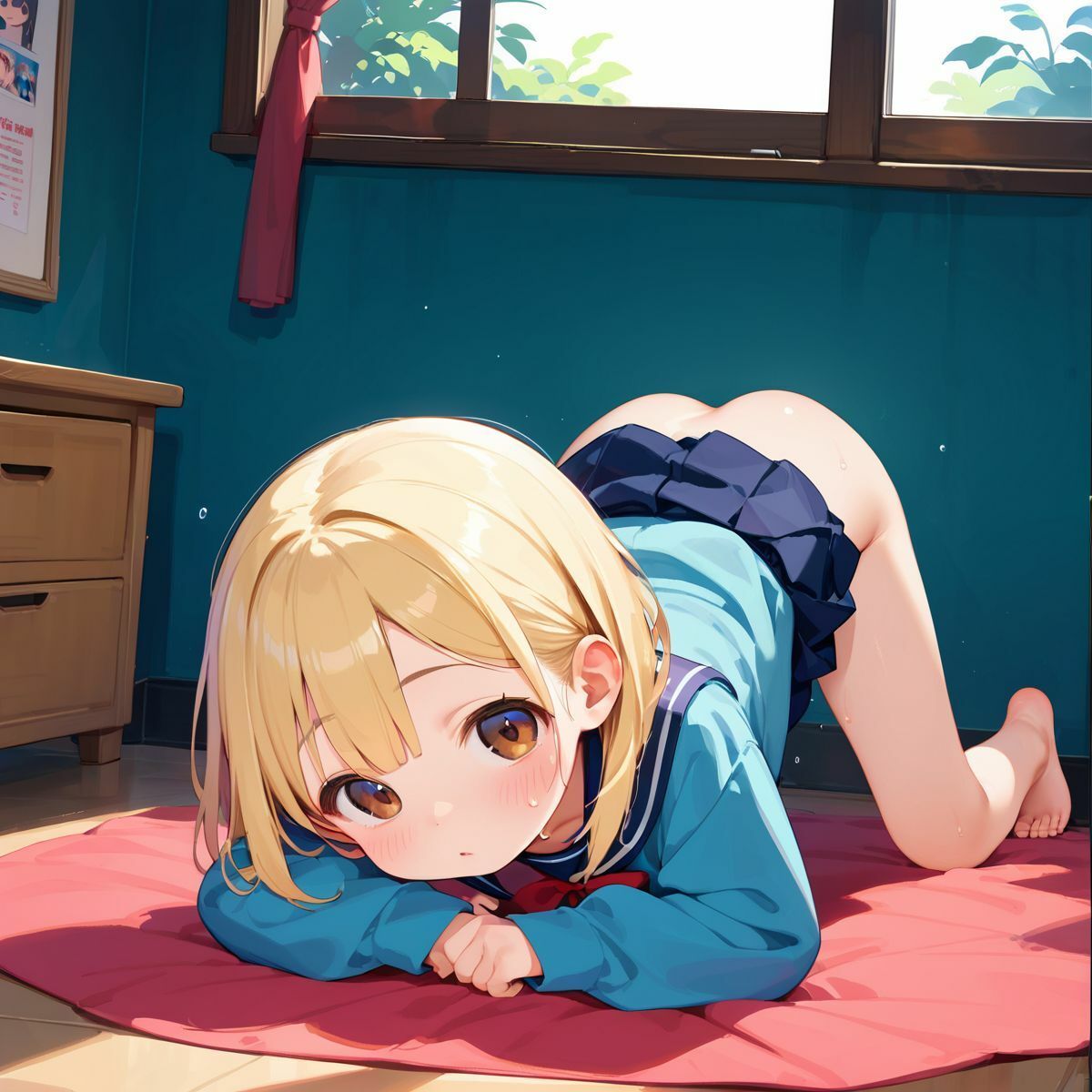 サンプル画像4:家出ぷにぷに制服少女、拾いました。01(ロリもち) [d_506739]