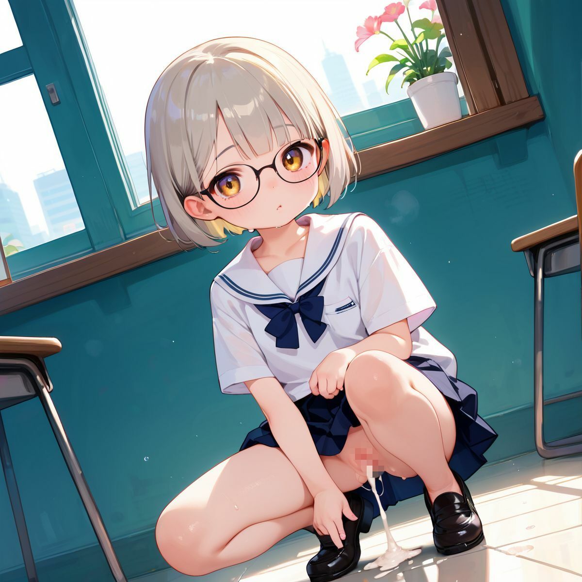 サンプル画像5:家出ぷにぷに制服少女、拾いました。01(ロリもち) [d_506739]