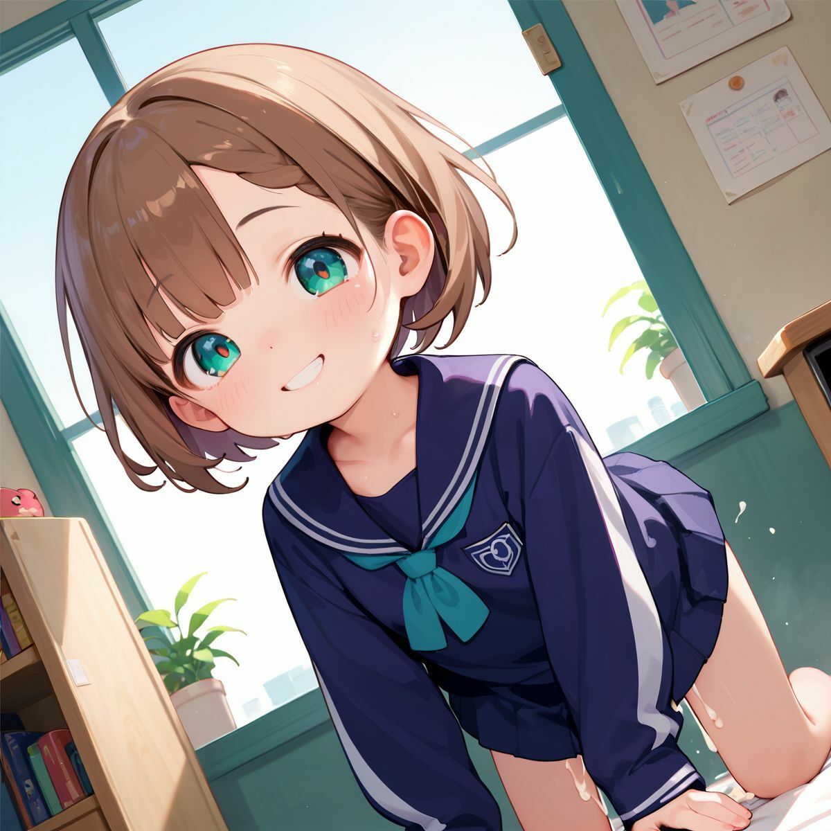 サンプル画像3:家出ぷにぷに制服少女、拾いました。03(ロリもち) [d_506745]