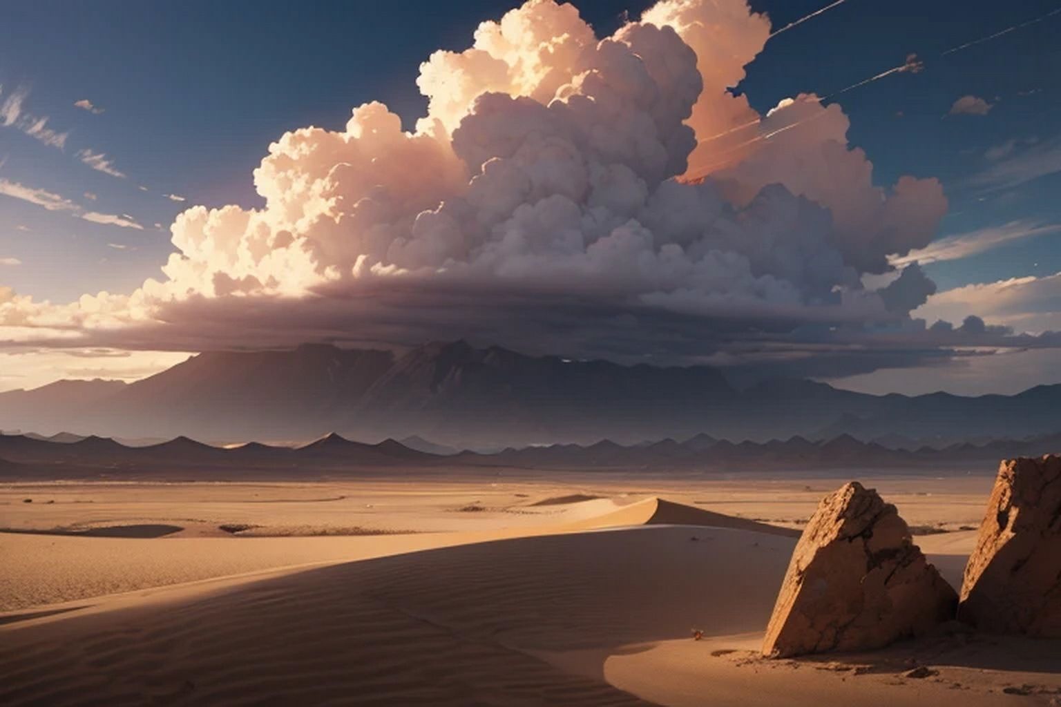 サンプル画像3:砂嵐  背景素材(豊川内角) [d_506836]