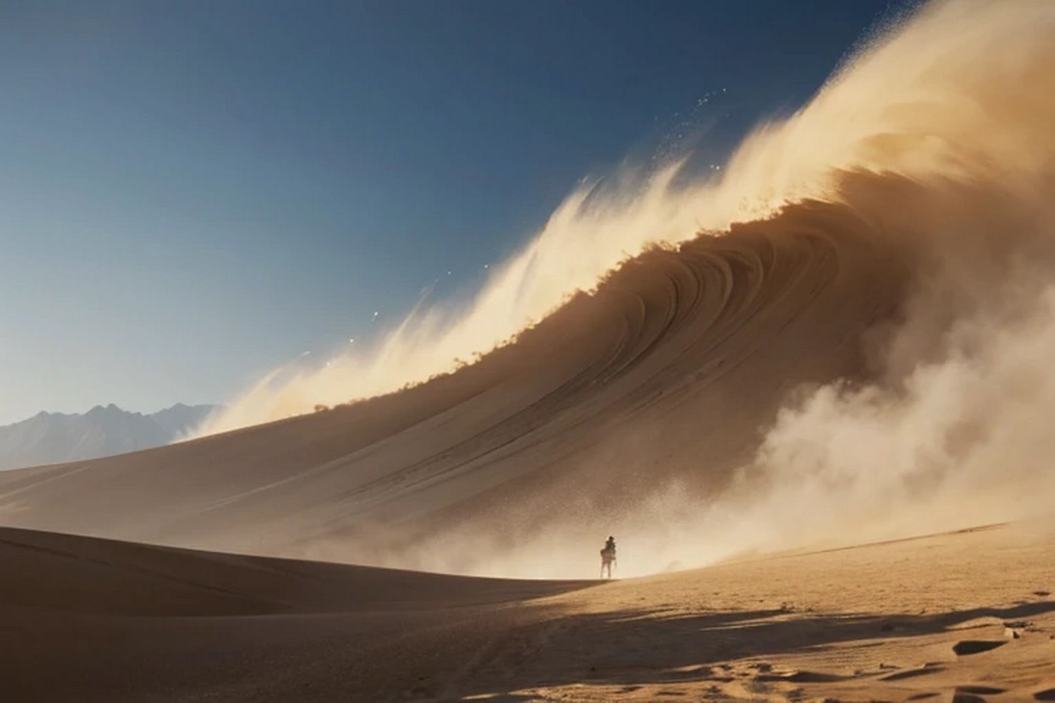 サンプル画像4:砂嵐  背景素材(豊川内角) [d_506836]