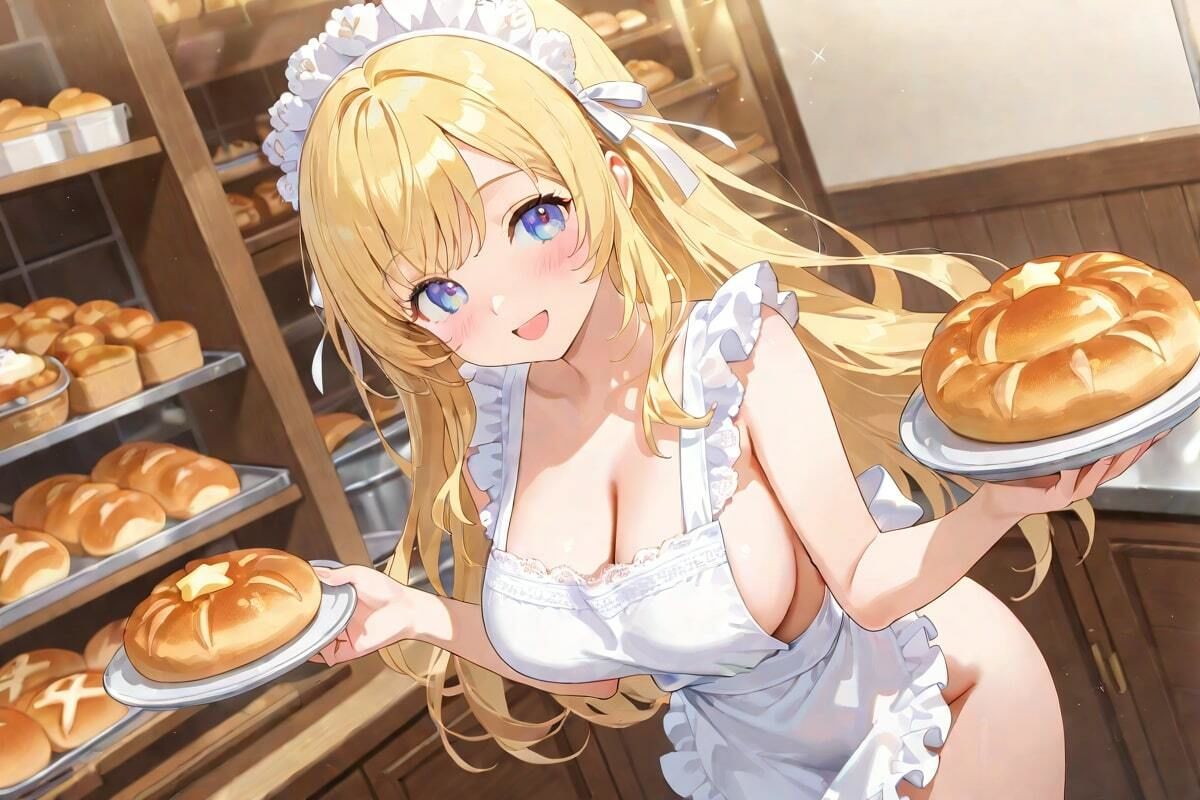 サンプル画像3:激ヤバ美女CG集  パンと私どっち？(AI幻想工房) [d_506867]